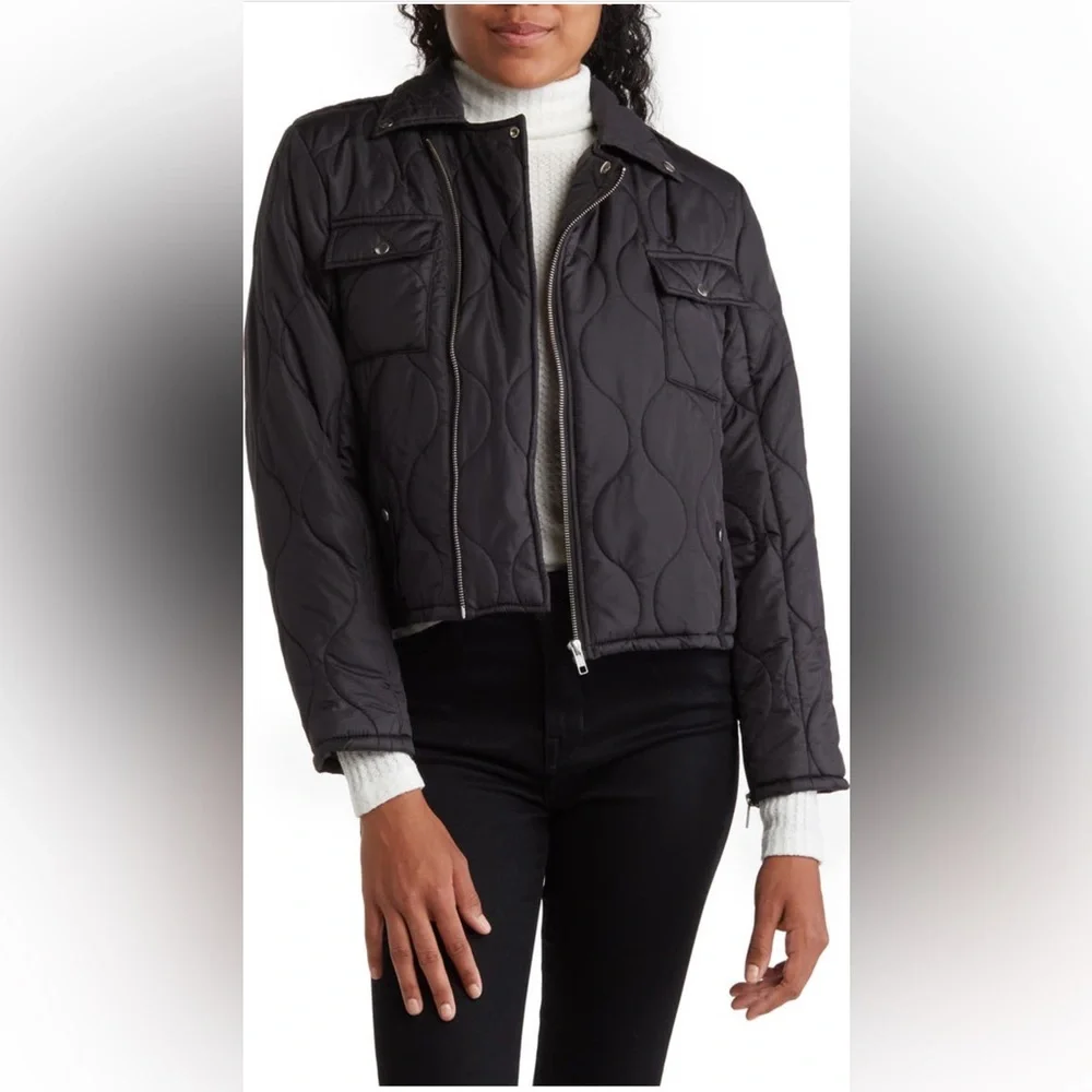 NSF Clothing quilted Moto jacket